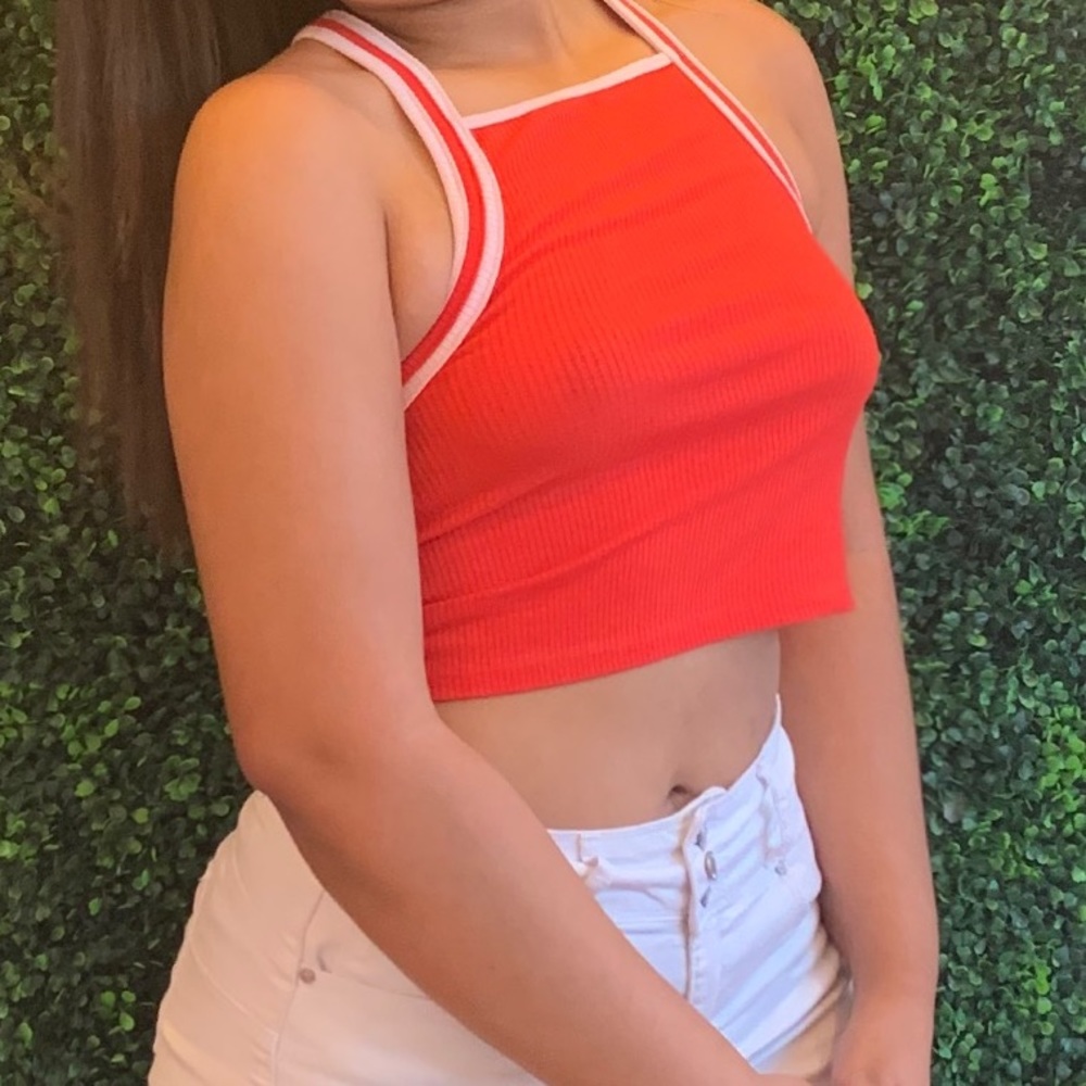 Red Crop Top